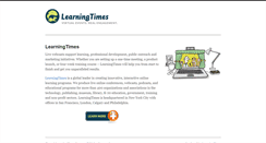 Desktop Screenshot of learningtimesevents.org