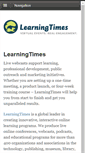 Mobile Screenshot of learningtimesevents.org